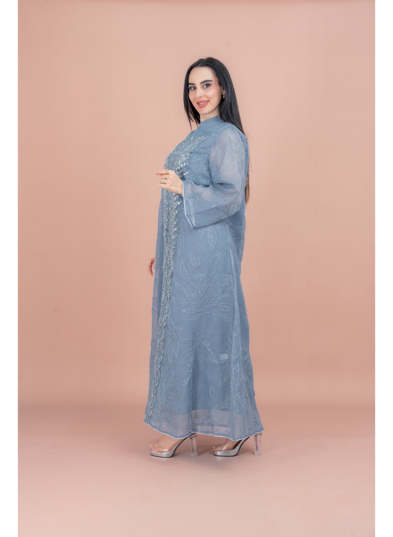 IKKXA Pearl and Pattern Elegance Jalabiya - Image 3