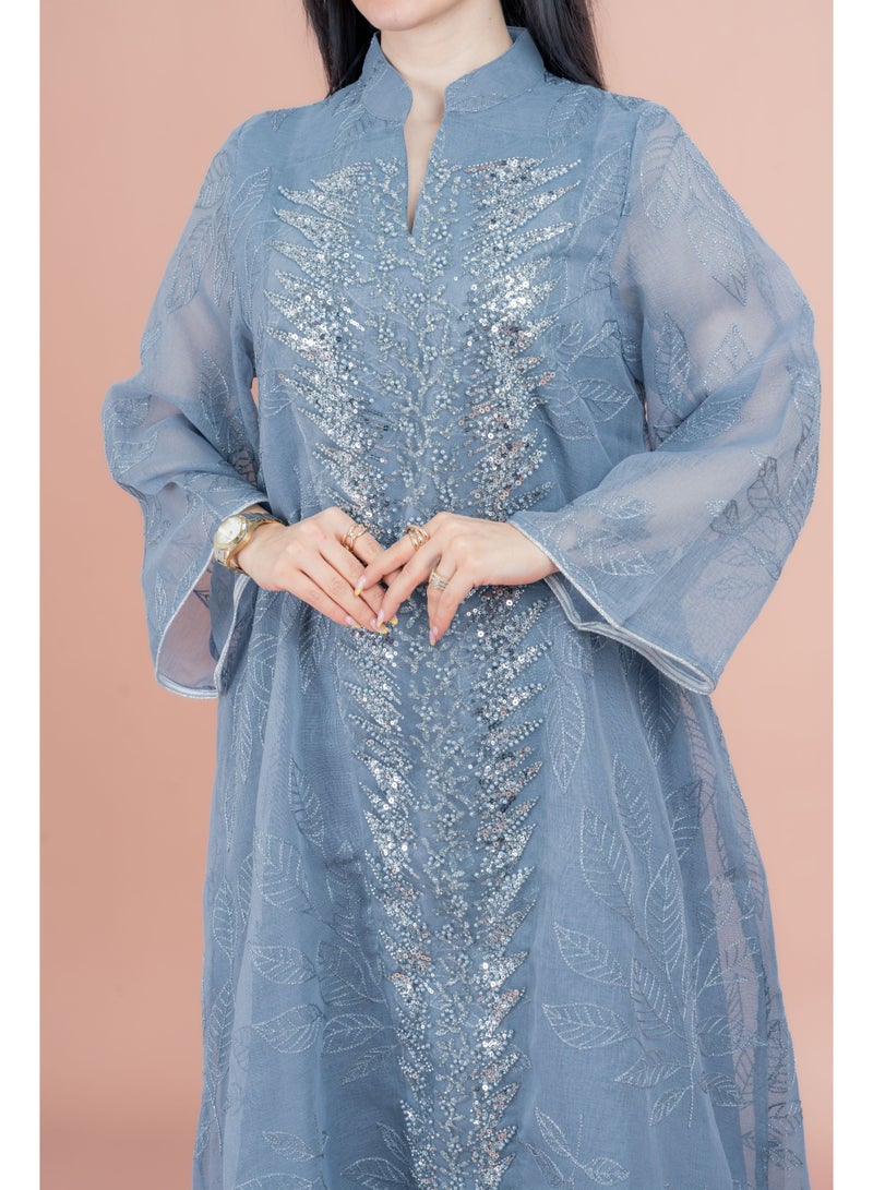 IKKXA Pearl and Pattern Elegance Jalabiya - Image 4