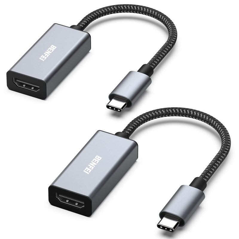 BENFEI 2 Pack USB C to HDMI Adapter 4K60Hz USB TypeC to HDMI Adapter Thunderbolt 345 Compatible with iPhone 15 ProMax MacBook ProAir 2023 iPad Pro iMac S23 XPS 17 Surface Book - Image 2