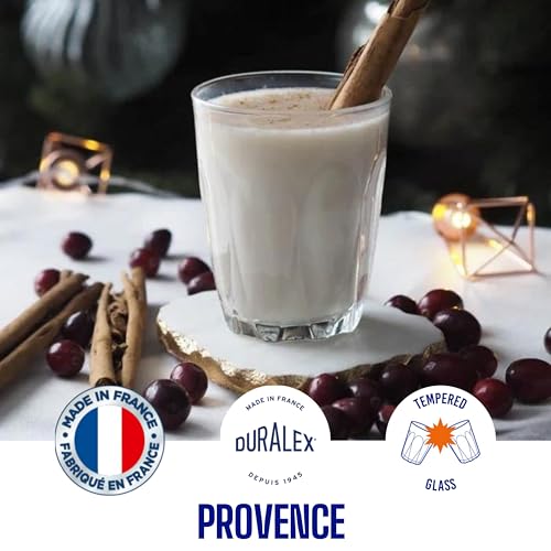 Duralex® Provence Glass Tumbler 160ML Set of 4 Glasses Ideal for Water, Juice, Coffee, Tea, Hot & Cold Beverages, Whiskey, Cocktails, and Mocktails - Image 3