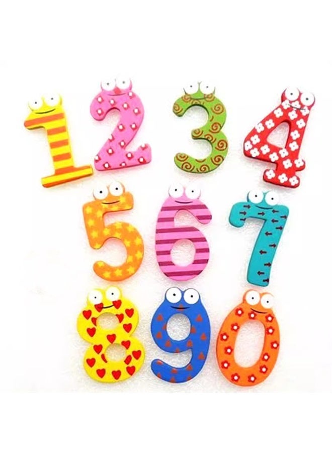 10-Piece Cartoon Numbers Style Magnetic Toy Set， Animals Number 0 to 9 Patches  - Image 1