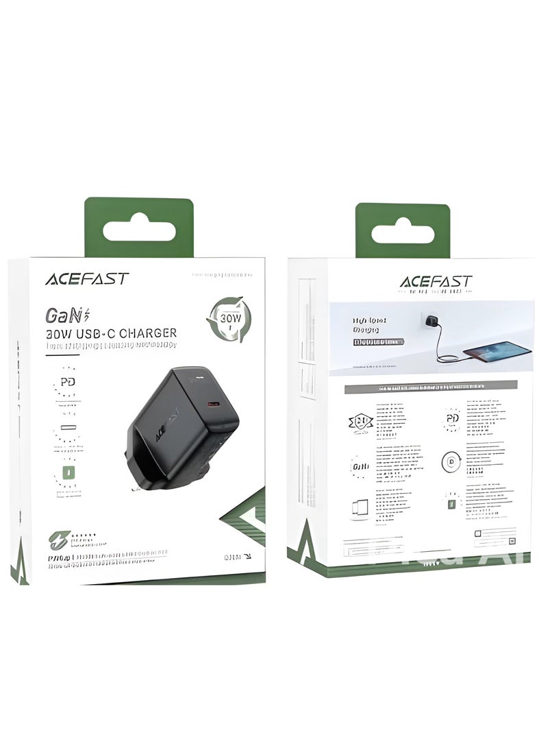 ACEFAST GaN 30W USB-C Charger Unleashing Next-Level Charging Efficiency and Speed with Cutting-Edge GaN Technology for a Seamless Fast-Charging Experience