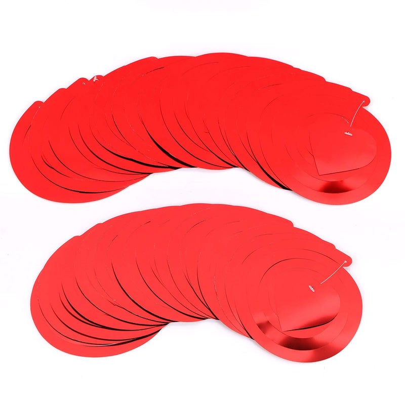 Jollystyle 36Pcs Heart Decorations Hanging Swirls - Valentines Day Party Supplies Favors Ceiling Decor - Image 2