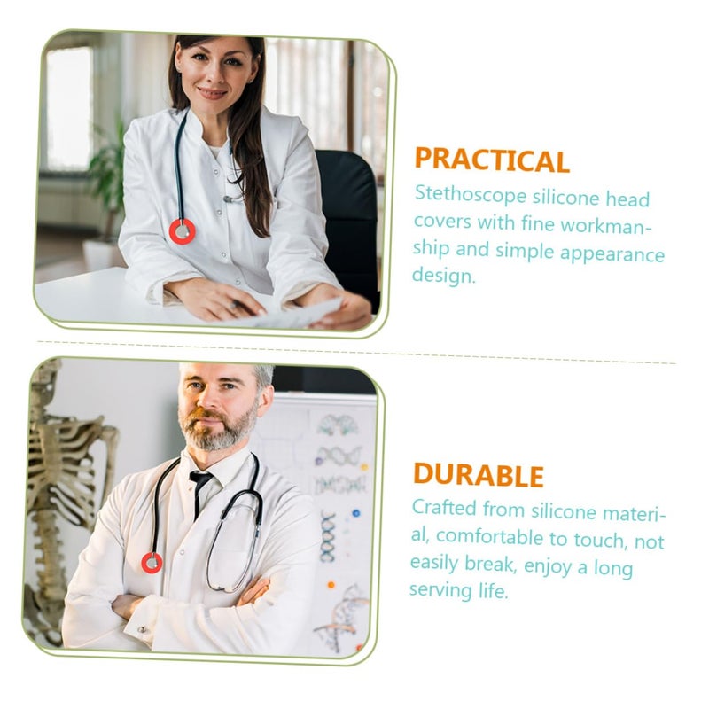 2 Pack 40 Pcs Stethoscope Portable Accessories Comfortable Replacement Parts for Clinics Hospitals - Image 4