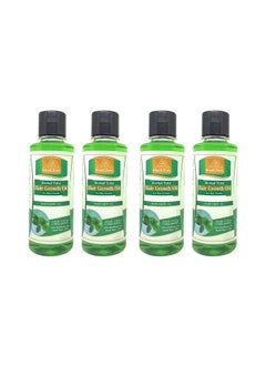 Khadi Pure Herbal Tulsi Hair Growth Oil 210Ml Set Of 4  - Image 1