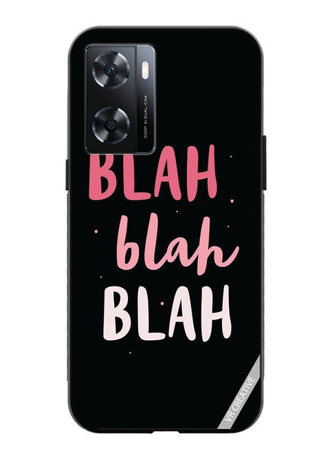 Protective Case Cover For OnePlus Nord N20 SE Blah Blah Blah Design Multicolour