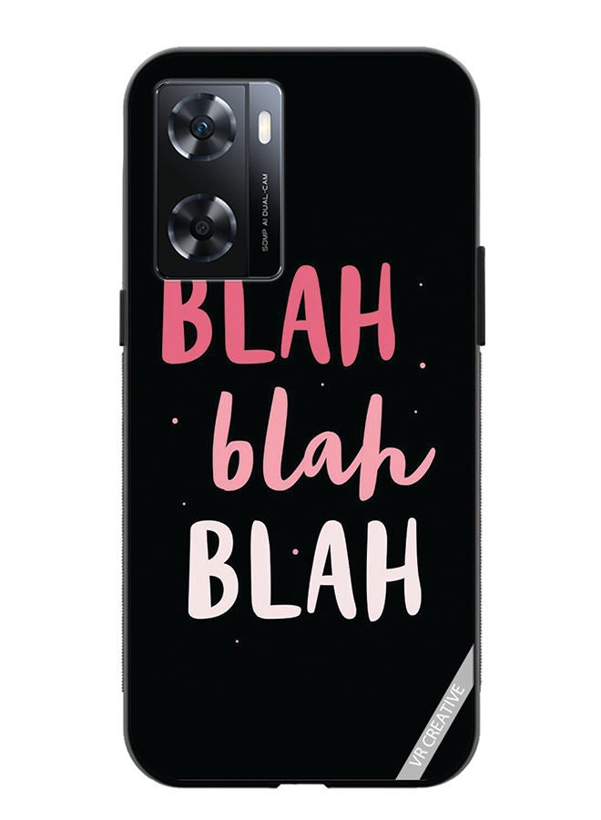 Protective Case Cover For OnePlus Nord N20 SE Blah Blah Blah Design Multicolour