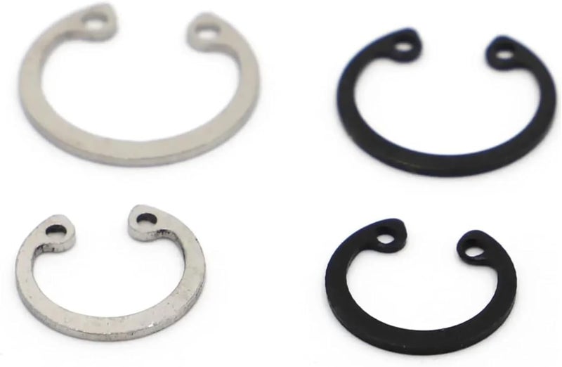 Retaining Rings, C Type Internal Circlip Retaining Rings for Hole Stainless Steel Black 65 Manganese(304 Stainless Steel,M24 10pcs) - Image 3