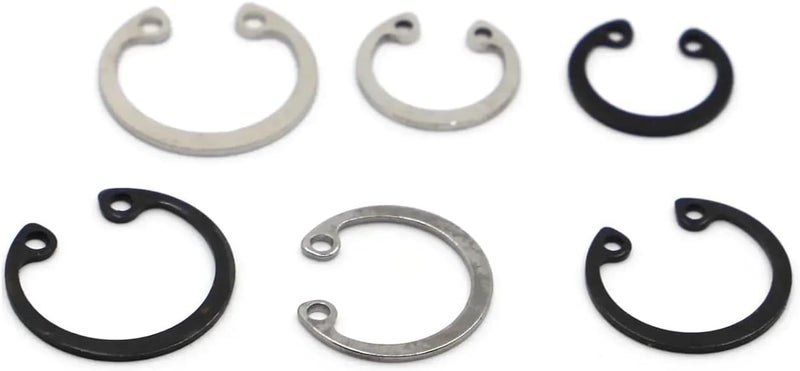 Retaining Rings, C Type Internal Circlip Retaining Rings for Hole Stainless Steel Black 65 Manganese(304 Stainless Steel,M24 10pcs) - Image 5