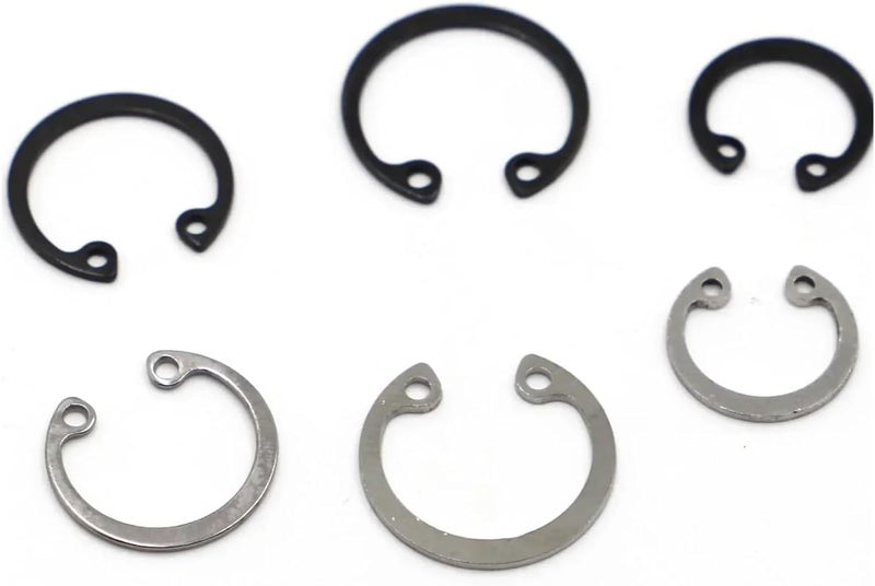 Retaining Rings, C Type Internal Circlip Retaining Rings for Hole Stainless Steel Black 65 Manganese(304 Stainless Steel,M24 10pcs) - Image 4