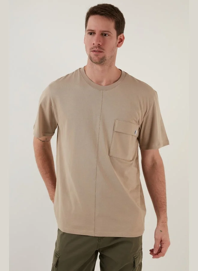 Buratti  Buratti 100% Cotton Relaxed Fit Crew Neck T Shirt Men's T SHIRT 5902605 for Men | Best Price UAE