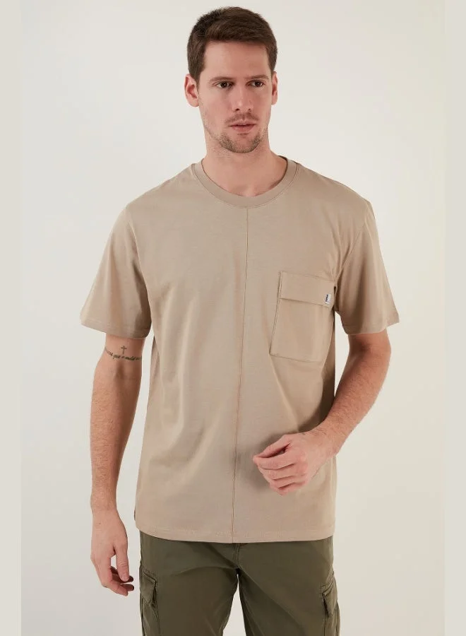 Buratti  Buratti 100% Cotton Relaxed Fit Crew Neck T Shirt Men's T SHIRT 5902605 for Men | Best Price UAE