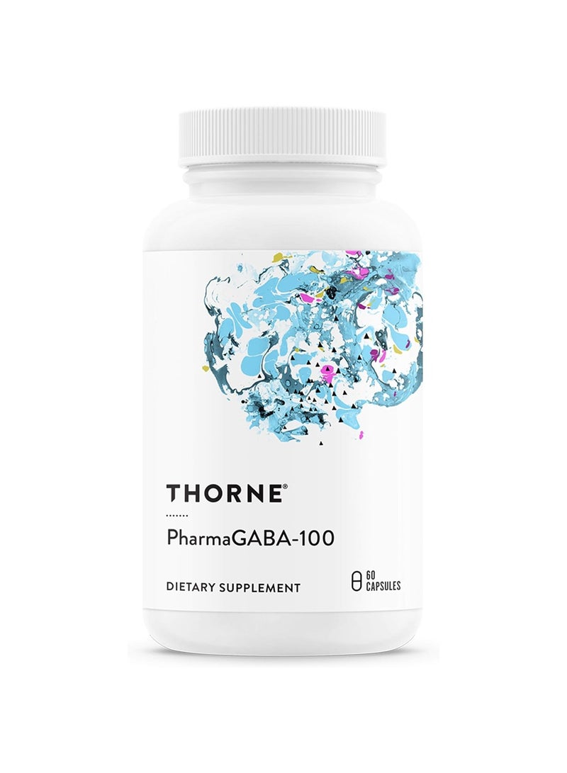 Thorne PharmaGABA-100 Dietary Supplement 60 Capsules - Image 1