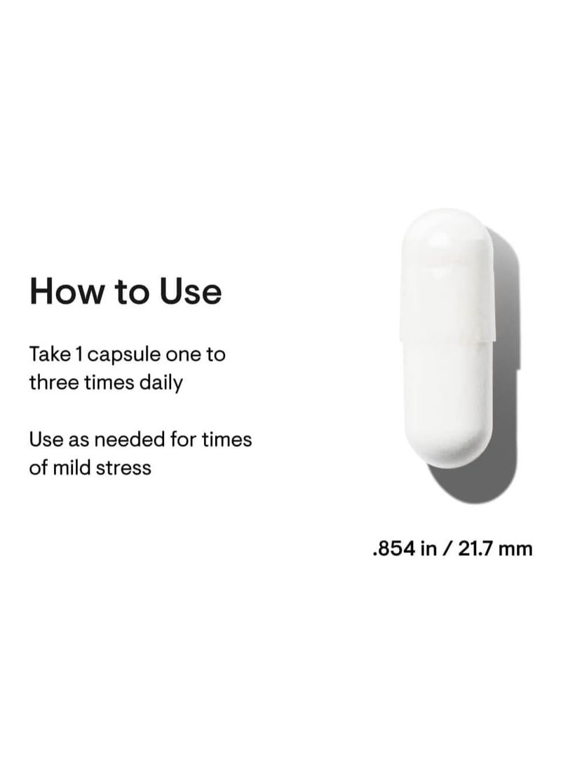 Thorne PharmaGABA-100 Dietary Supplement 60 Capsules - Image 3