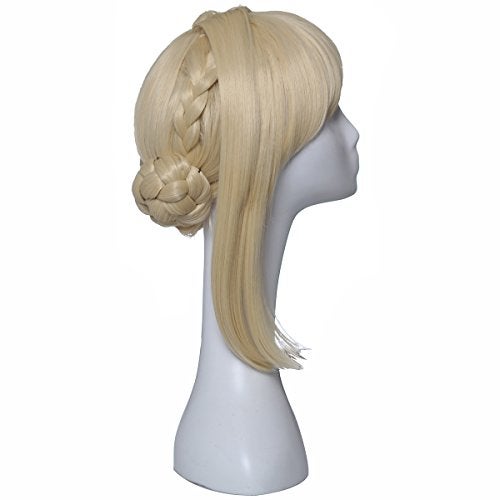 ColorGround Long Blonde Prestyled Cosplay Wig with Braids - Image 3