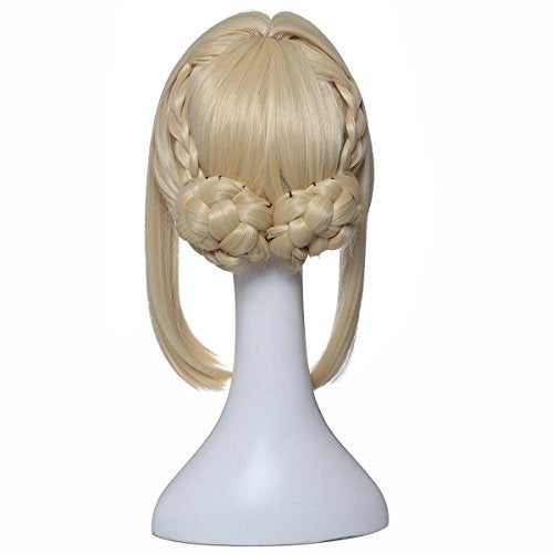 ColorGround Long Blonde Prestyled Cosplay Wig with Braids - Image 4