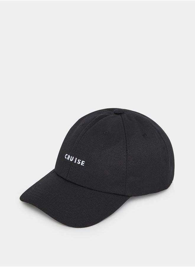 Styli Contrast Embroidery Detail Baseball Cap  - Image 1