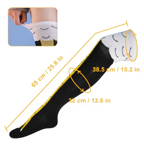 Nackiy Crazy Funny Chicken Feet Socks for Women Men, 3D Novelty Gag Gift Stocking Stuffers, White Elephant Gifts for Adults - Image 5