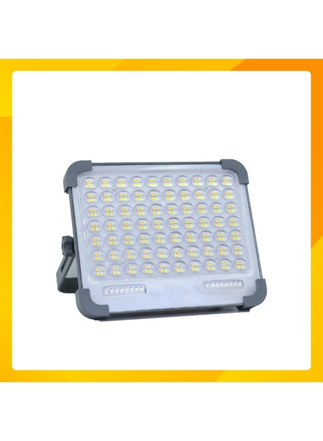 صن باور كشاف تخييم شمسي LED محمول 15 وات - باور بانك لشحن الهواتف - إضاءة قوية أبيض ودافئ - وضع طوارئ أحمر وأزرق - خطاف تعليق وحامل قابل للدوران - مناسب للتخييم والرحلات وانقطاع الكهرباء وإصلاح السيارات - Image 1