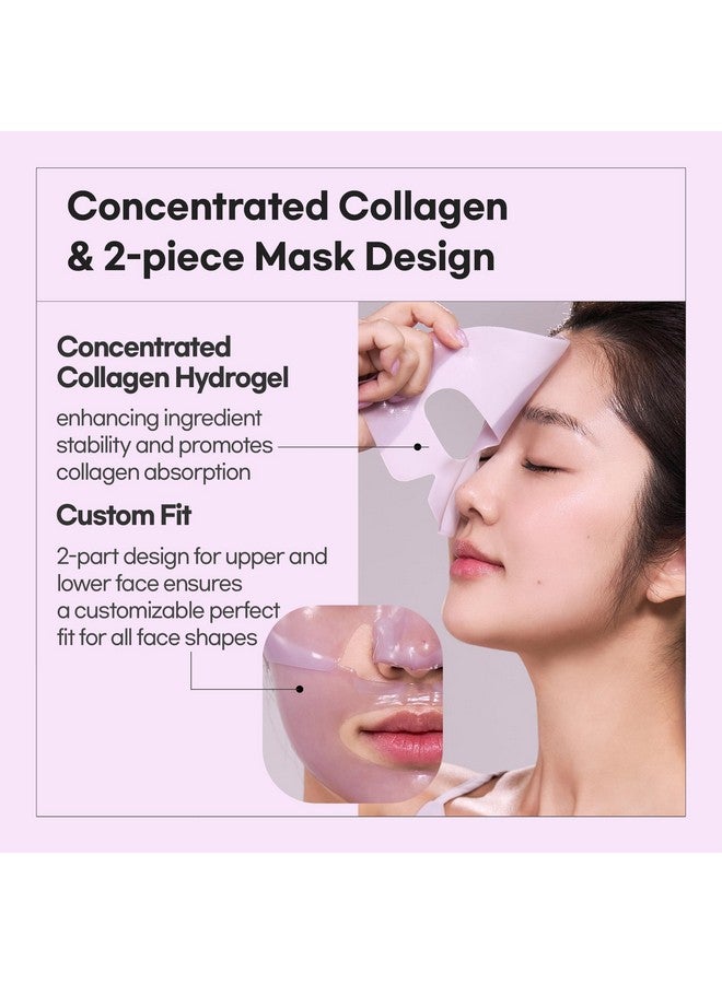 LUVUM Slow Aging Phyto Collagen Gel Mask 4+1 Pack - Collagen Hydrogel Mask - Hydrating Overnight Mask - Anti-Aging Formulat - Dark Spot & Tone Correction - Korean Skin Care - Image 4
