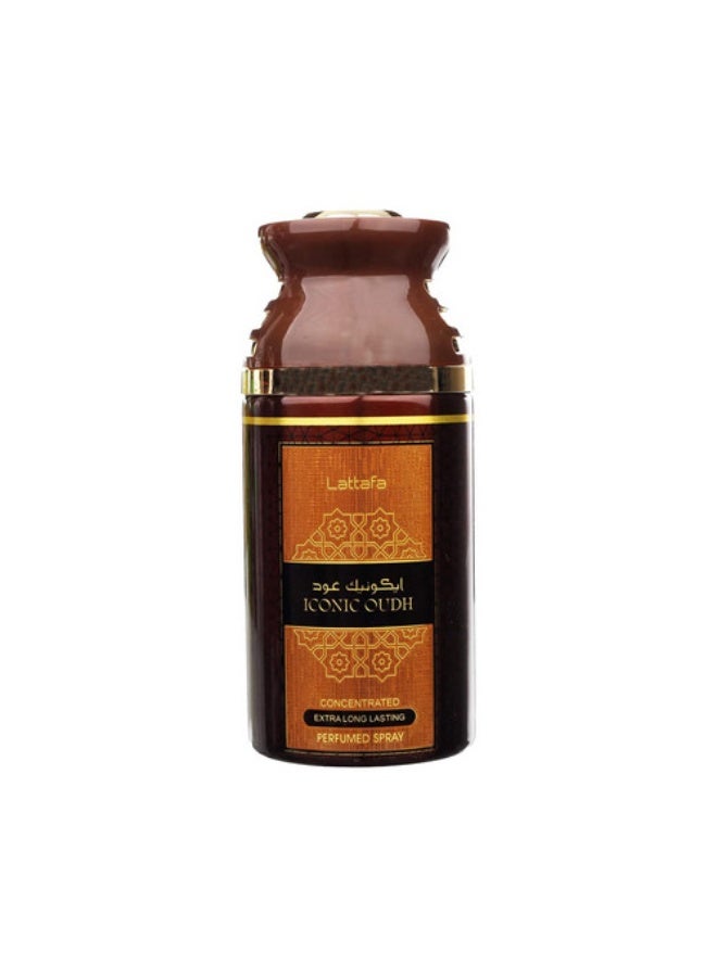 لطافة سبراي مزيل عرق معطر ايكونيك عود مركز يدوم لفترة طويلة جداً - من لطافة 250 مل - Image 1