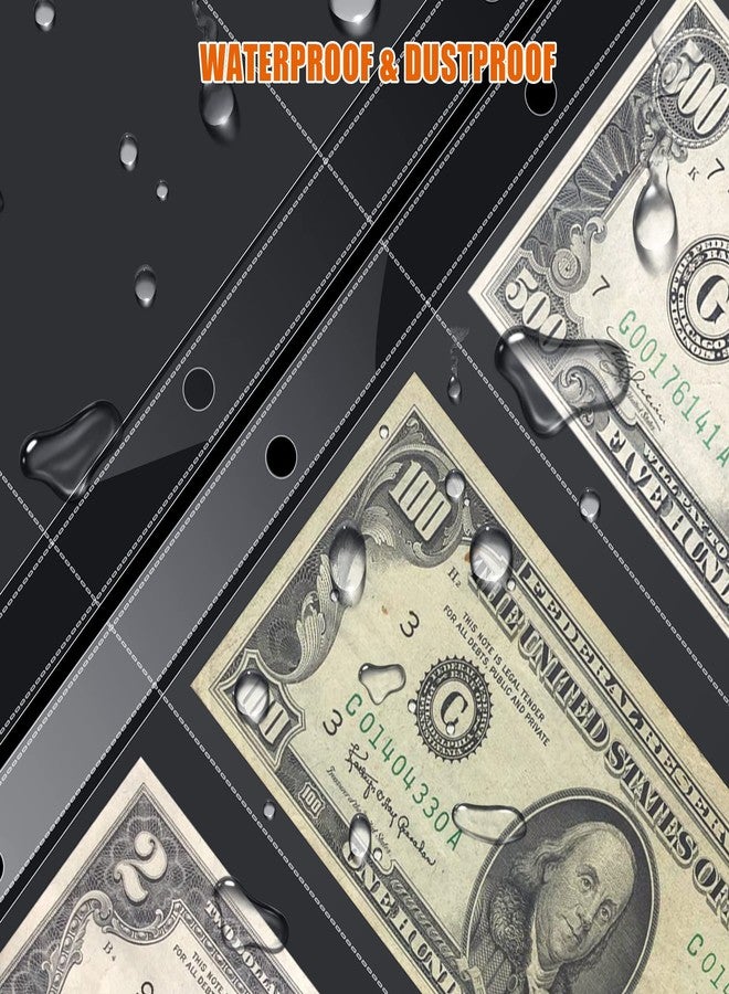 توتاتا أغطية لحفظ العملات مع جيوب للعلامات، 50 قطعة من أغطية الأوراق النقدية، واقي صفحات بثلاثة جيوب لمجلد بثلاث حلقات مقاس 8.5 × 11، حامل عملات للأوراق النقدية، واقي للأوراق النقدية - Image 3