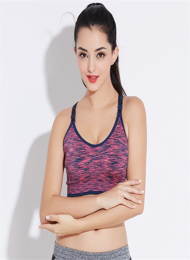 Joychic Women Fitness Yoga Sports Bra Adjustable Straps Seamless Athletic Vest Push Up Bra  - Image 1