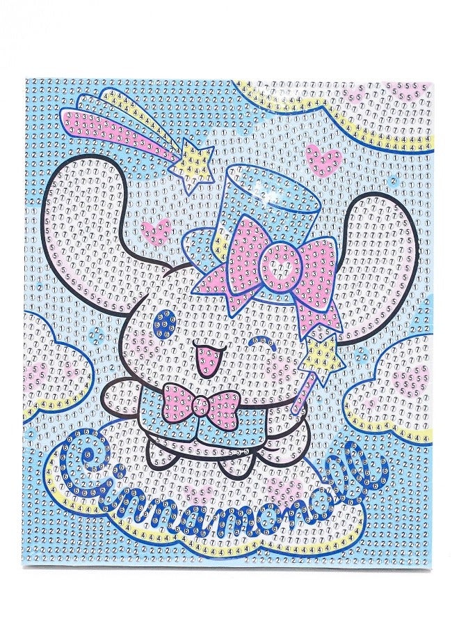 داي مجموعة الرسم الماسي ثلاثي الأبعاد للأطفال لتنمية مهارات التركيز والصبر وتحسين التنسيق البصري 20 × 20 سم (أشكال متنوعة) - Image 1