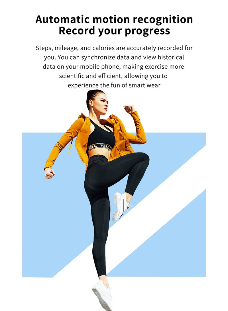 RollsTimi  Smart Watch For Men And Women IP67 Waterproof Sports Watch Fitness Tracker And Heart Rate Sleep Monitor 1.28" Full Touch Screen Android IOS, RT-ZL02Pro Blue - Image 4