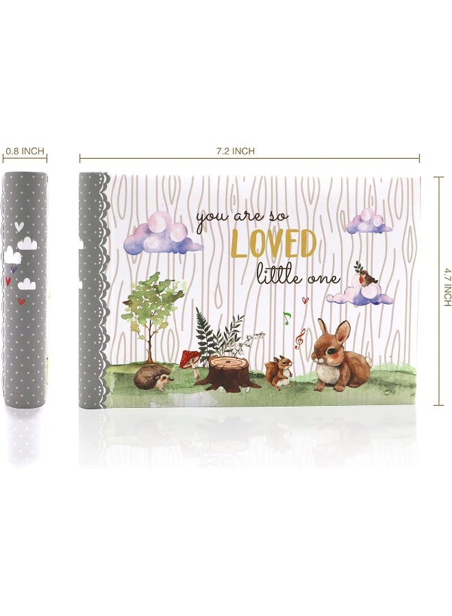 Holoary You Are So Loved Little One Grandma's Brag Book, Small Baby Photo Album 4â€ x 6â€ 32 Photos, Woodland Animals Design - Image 2