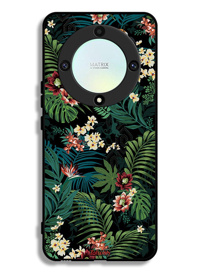 Tolwak Honor X9a Protective Case Cover Tropical Leaves - Image 1