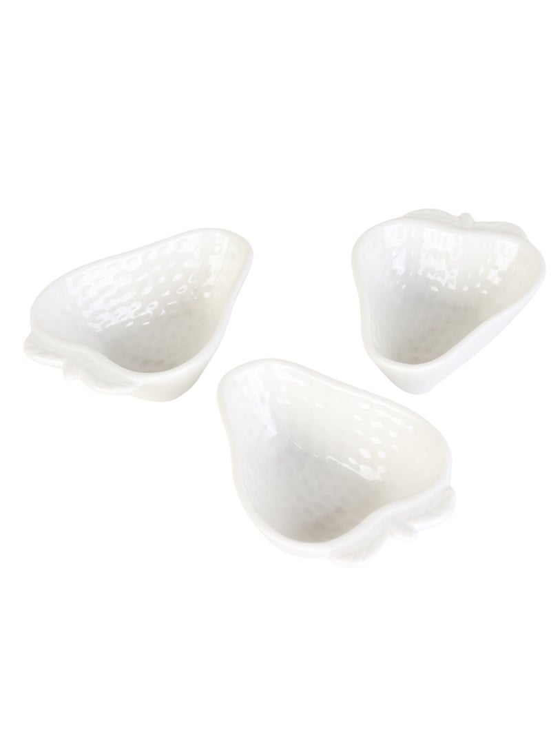 general Ceramic nut serving mold set - white - Image 2