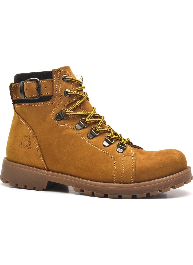راكر Griffon Leather Yellow Zipper Winter Boots