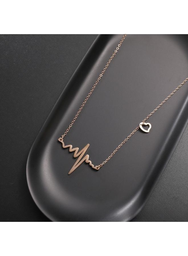 New Necklace Titanium Steel Non-fading Women's Fashion Simple Niche Design Sense Jewelry Necklace Women's All-match High Sense 