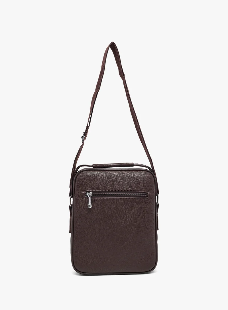 Robert Wood Webbing Detail Casual Crossbody Mesenger Bag