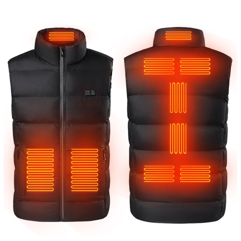 Heated Vest For Men Women, Eigffole USB Rechargeable Electric Jacket 9 Heating Zones Down Vests Hunting, Battery not Included - Image 1