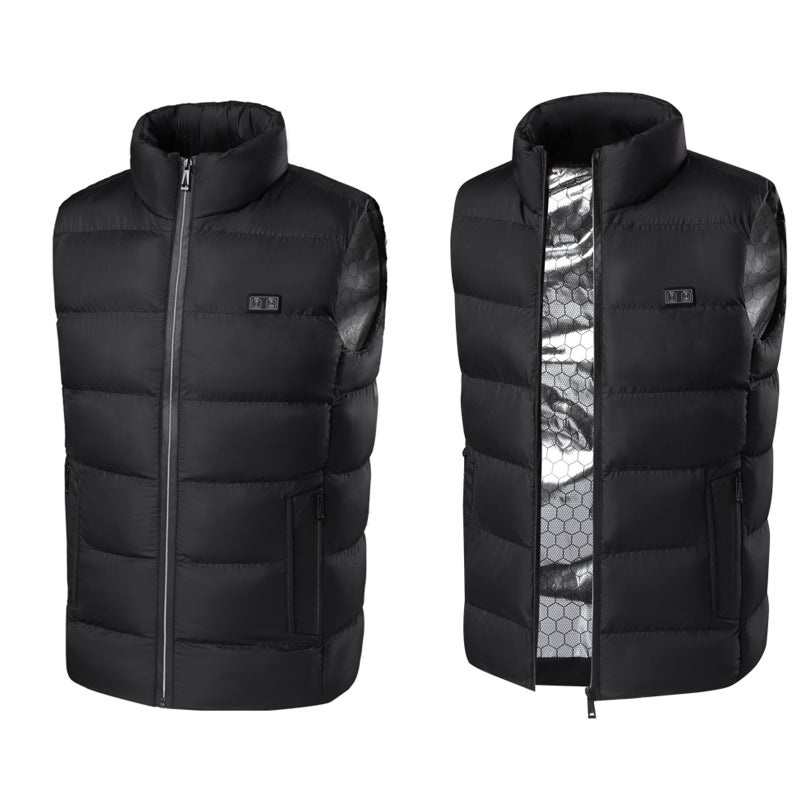 Heated Vest For Men Women, Eigffole USB Rechargeable Electric Jacket 9 Heating Zones Down Vests Hunting, Battery not Included - Image 5