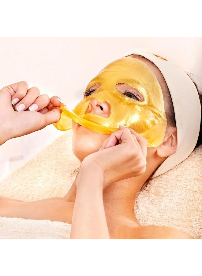 VPGS 24K Gold Gel Collagen Facial Masks, Face Mask For Anti Aging, Whitening, Puffiness, Anti Wrinkle, Moisturizing, Deep Tissue Rejuvenation and Hydrates Skin, Spring Summer Cool Feel (3 PACK) - Image 5