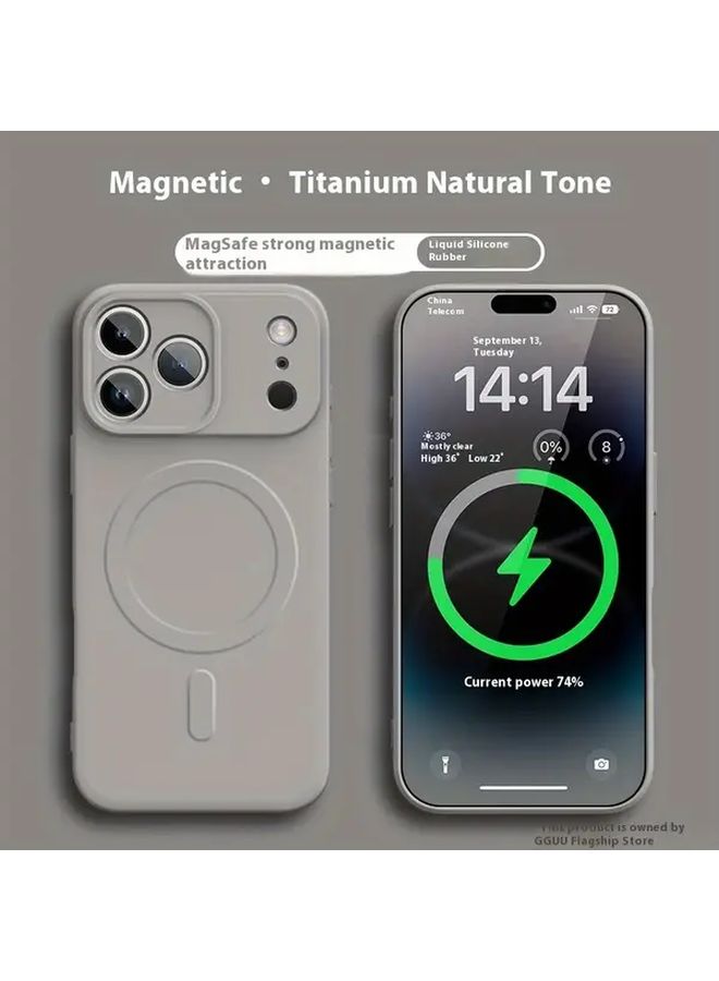 Deep Purple Magnetic Protective Cover Compatible With iPhone 15 Pro - Image 2