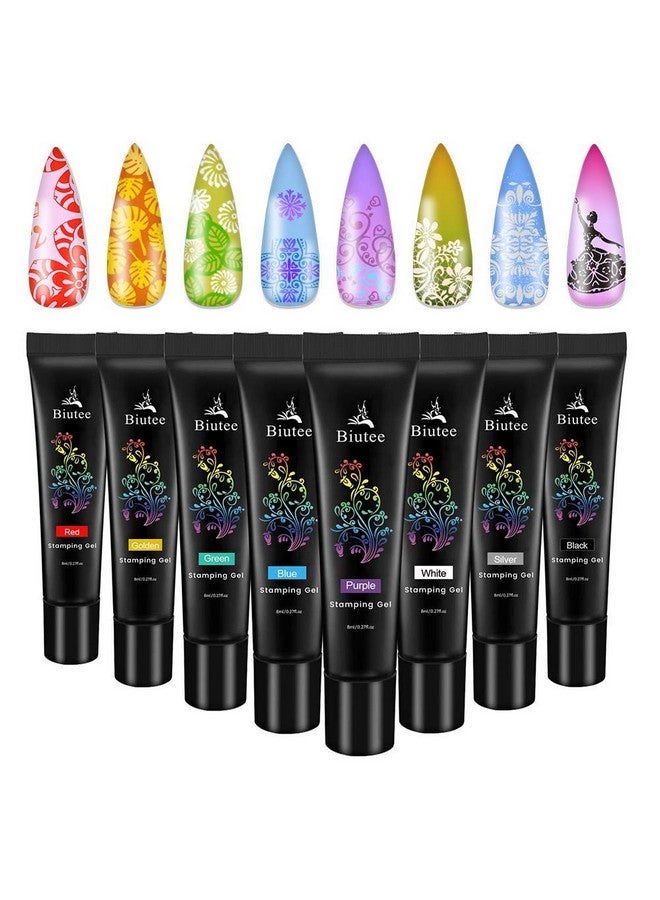 بيوتي مجموعة لوحات ختم الأظافر 12 قطعة قوالب 8 ألوان طلاء الأظافر جل ختم الأظافر مكشطة حقيبة تخزين مجموعة لوحات فنية للأظافر تصميم زهرة الحيوان - Image 2