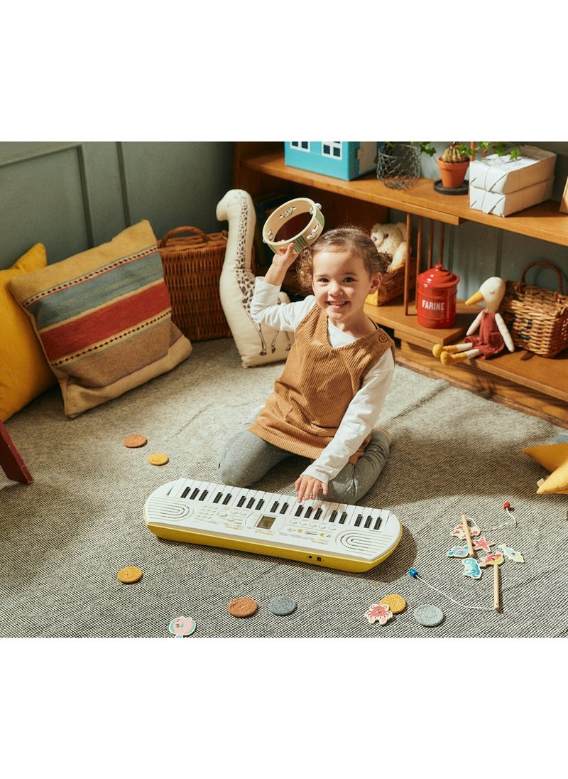CASIO Casiotone SA-80 Mini Keyboard for Kids - 100 Tones - 50 Rhythms - 44 KEYS- white, With Power Adaptor  - Image 2