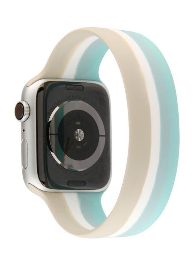 NIBEMINENT Rainbow Watchband For Apple Watch Series 7 45mm/6 & SE 5 4 44mm/3 2 1 42mm Multicolour - Image 3