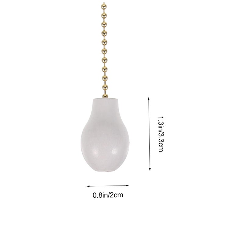 Wooden Gourd Ceiling Fan Pull Chain 4 Pack 12 Inch Decorative Light Pulls - Image 3