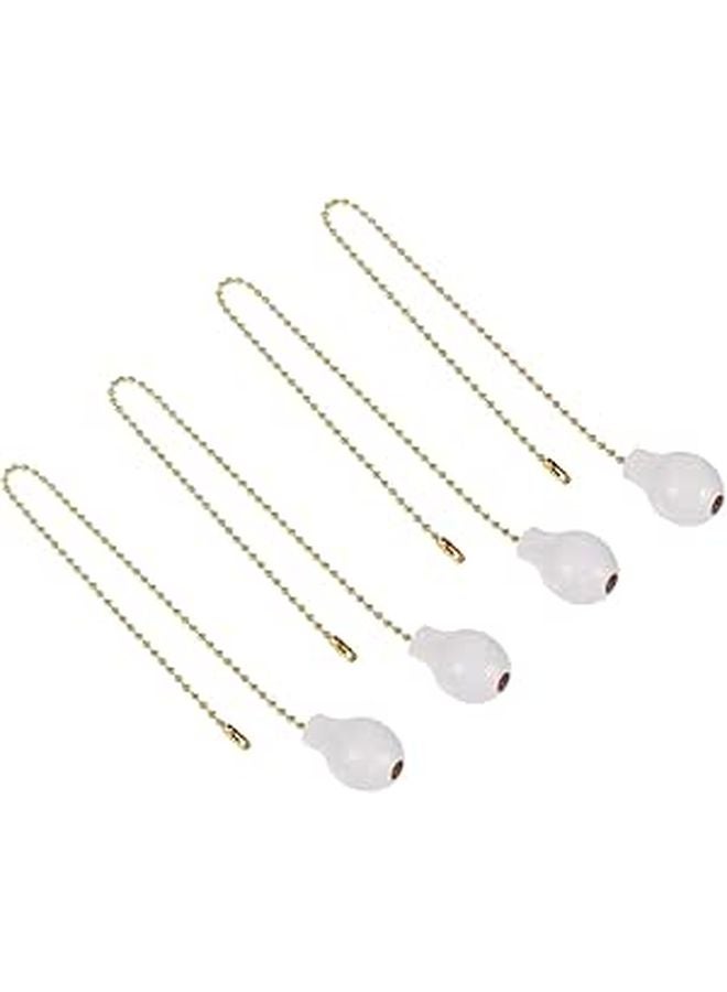 Wooden Gourd Ceiling Fan Pull Chain 4 Pack 12 Inch Decorative Light Pulls - Image 1