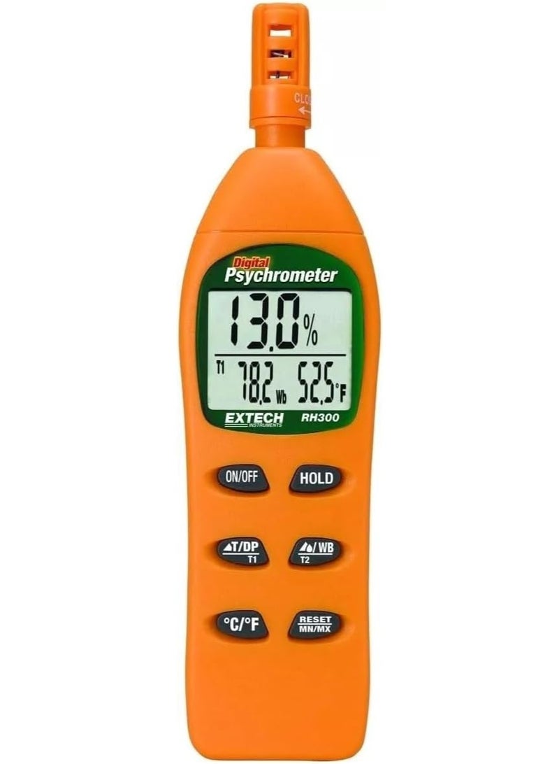 Extech RH300 Digital Psychrometer, Humidity (RH), Air Temperature, Dew Point & Wet Bulb Meter