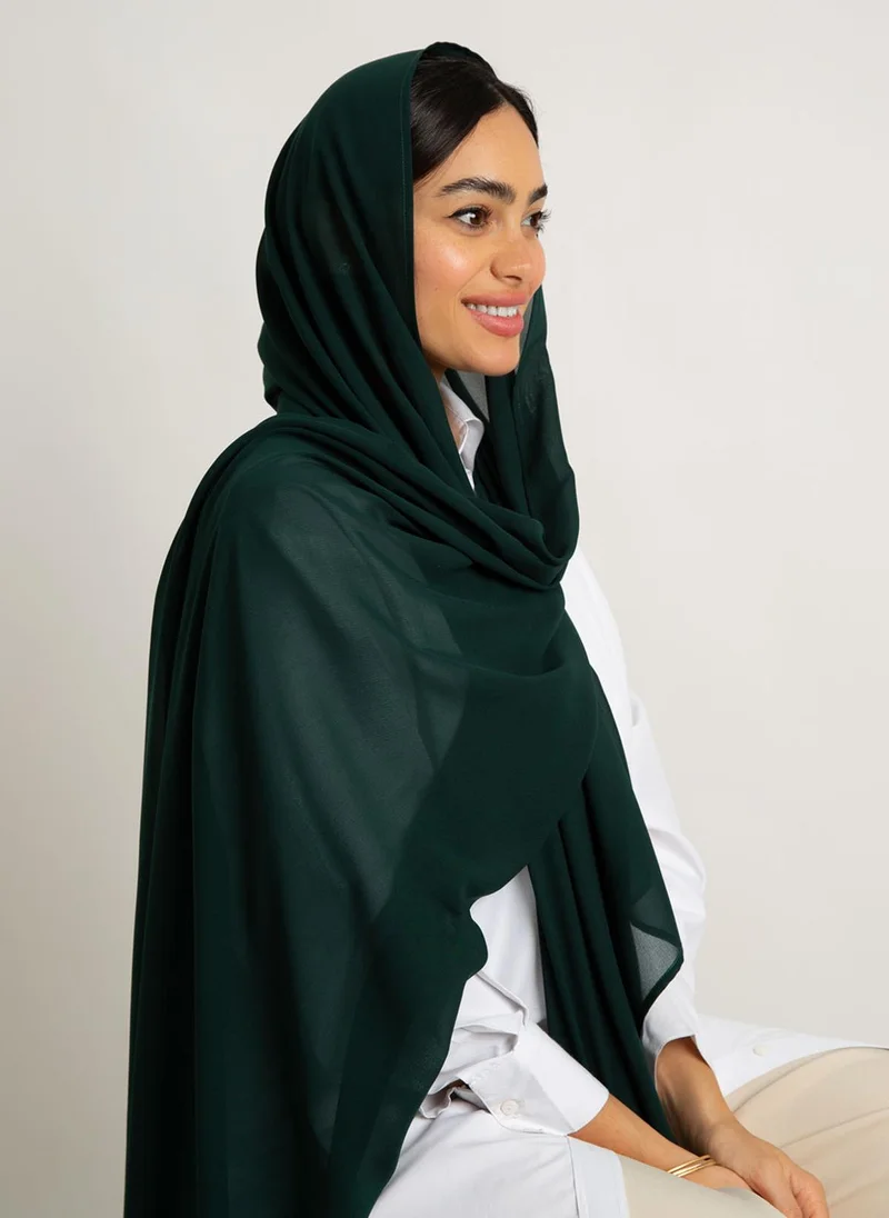 Kaafmeem Dark Green Laser Tarha