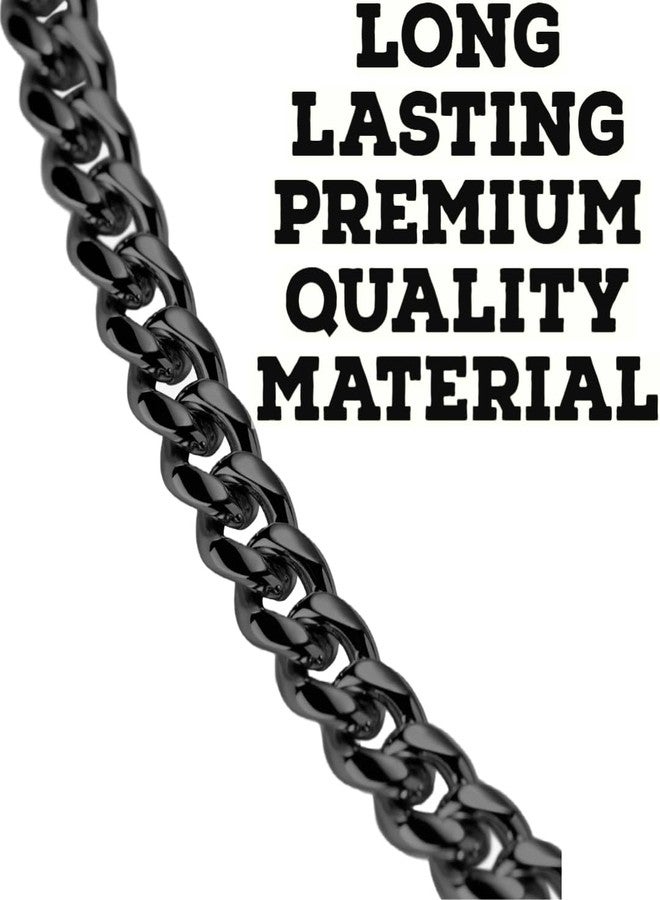 SUPER CHAIN Black Heavy Weight Diamond Cut Heavy Duty Black (Large) Dog Chain 160 cm Dog Chain Leash (Black) - Image 3