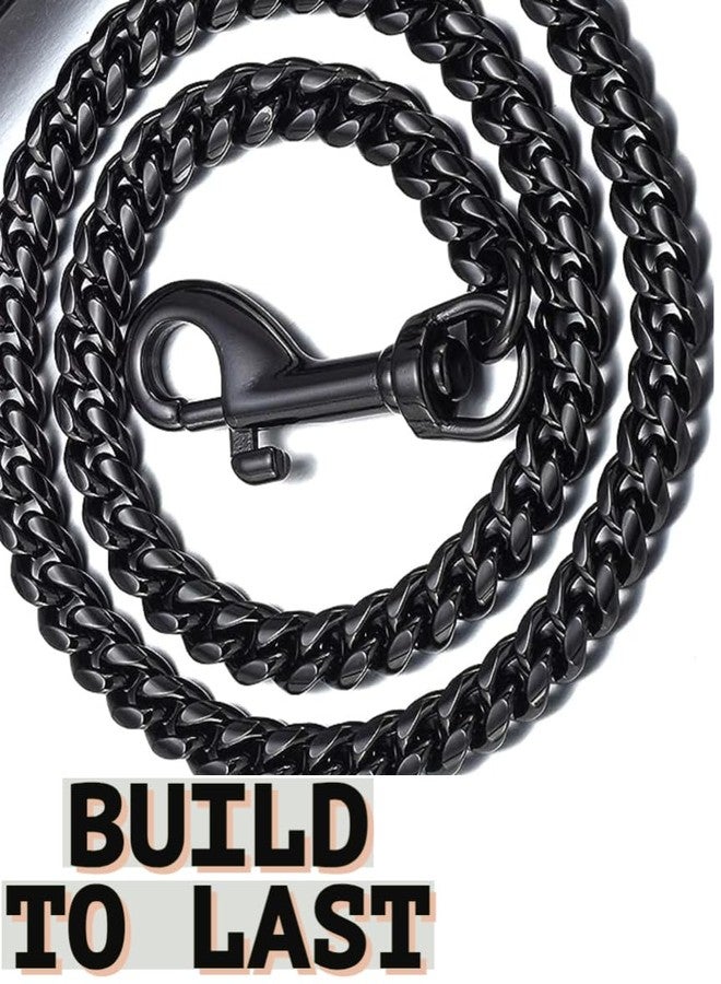 SUPER CHAIN Black Heavy Weight Diamond Cut Heavy Duty Black (Large) Dog Chain 160 cm Dog Chain Leash (Black) - Image 4