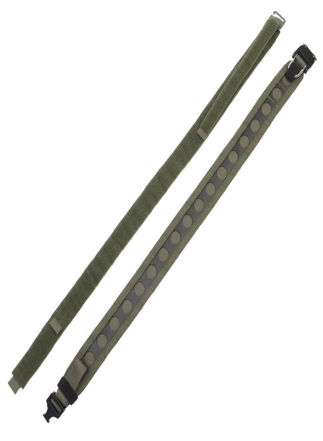 JFFCESTORE Tactical Belts for Men: Quick Release Buckle Battle Molle Outer Belt with Inner Belt - Fixed, Anti-Slip (Green) - Image 3