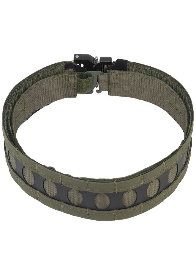 JFFCESTORE Tactical Belts for Men: Quick Release Buckle Battle Molle Outer Belt with Inner Belt - Fixed, Anti-Slip (Green) - Image 2